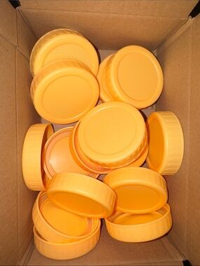 Set of 16 Yellow Regular Size Mason Jar Lids - New/Never Used